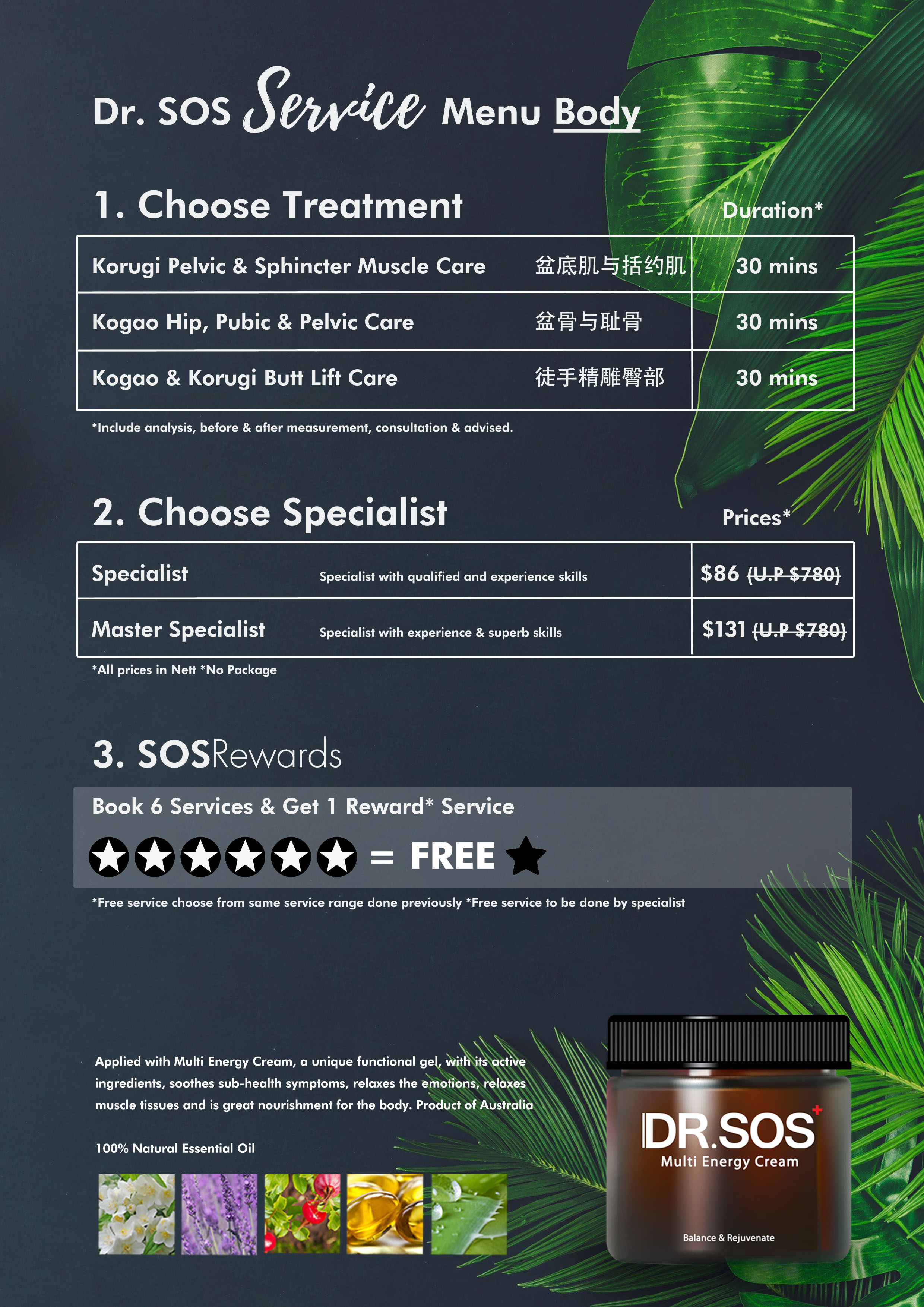2.2 SOS Menu Body